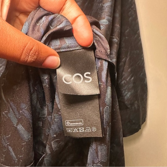 COS X Chris Perani Patterned Art To Wear Scarf Dress Draped Retro Lagenlook 12 - Picture 8 of 15